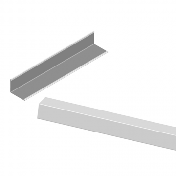 Profil perimetral pentru plafon casetat, 19 x 19 x 3000 mm