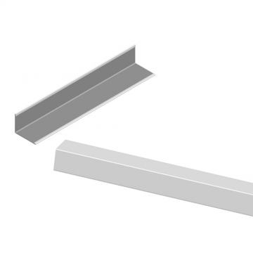 Profil perimetral pentru plafon casetat, 19 x 19 x 3000 mm Profil perimetral pentru plafon casetat, 19 x 19 x 3000 mm