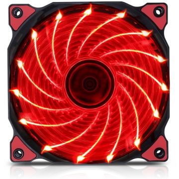 Ventilator pentru carcasa Polar Wind 120mm Red LED