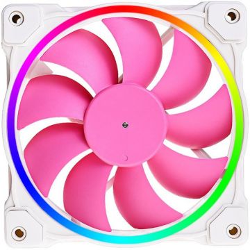 Ventilator pentru carcasa ZF-12025 Pink 120mm ARGB