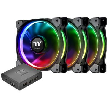 Ventilator Riing Plus 14 RGB Radiator Fan TT Premium Edition 3 Fan Pack