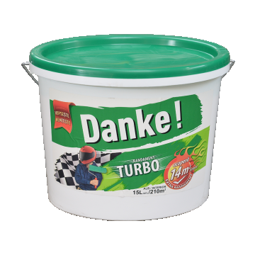 Vopsea lavabila interior Danke Turbo, alb, 15 l