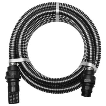 Furtun de aspirare cu racorduri negru 22 mm 4 m