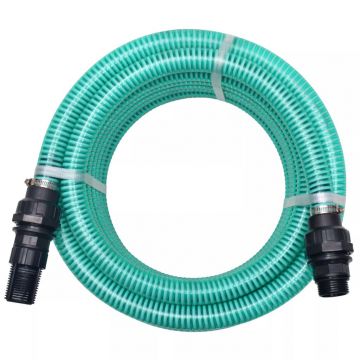 Furtun de aspirare cu racorduri verde 22 mm 4 m