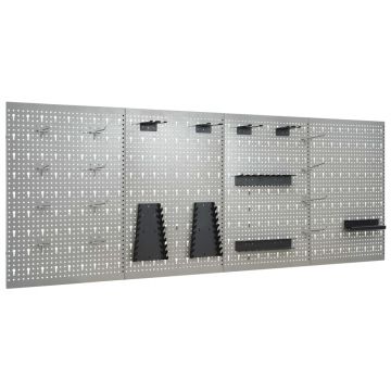Panouri pentru scule de perete 4 buc. 40 x 58 cm oțel