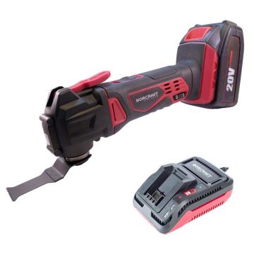 Unealta multifunctionala, 20V Li-ion, cu acumulator 2 Ah, incarcator,cu vibratii, Worcraft