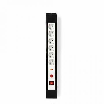 Preungitor cu protectie Nedis, 6 prize, 3m, Schuko Tip F