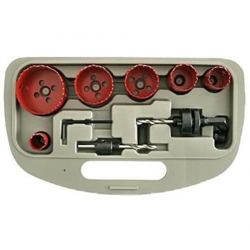 Set freze, 9 piese,bi-metal, 22-64mm
