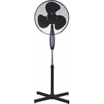 Ventilator cu picior si telecomanda 43cm 45W, Well