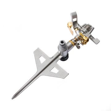 Aspersor pulsatoriu profesional,metalic, cu tarus,530 mp, Lux, Cellfast