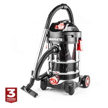 Aspirator industrial,umed-uscat, 1500 W, inox, Graphite