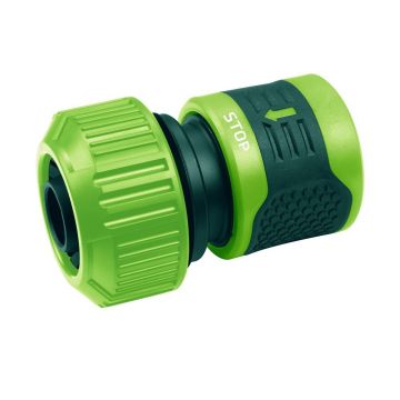 Cupla rapida, cu stop, bimaterial, 3/4
