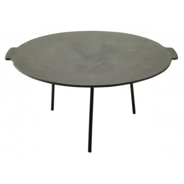 Disc pentru gratar,fonta, cu picioare, 45x23 cm, Perfect Home