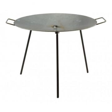Disc pentru gratar, metalic,cu picioare si agatator, 48.7x32cm, Perfect Home