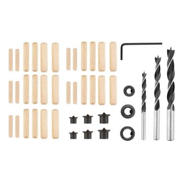 Imbinari, burghie, dibluri, pentru lemn, set 43 piese, Verto