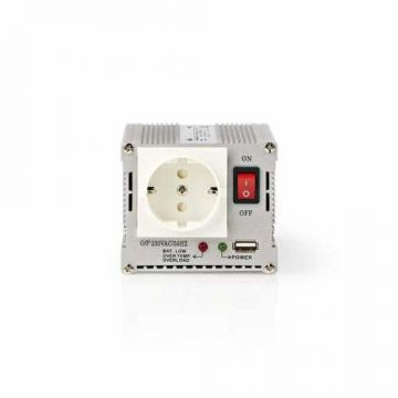 Invertor de tensiune 12V-230V 300W 1x iesire USB Nedis
