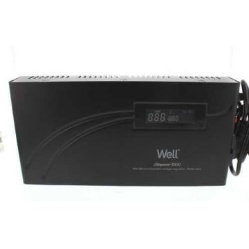 Stabilizator automat de tensiune cu releu 1000VA, orizontal, Well