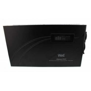 Stabilizator automat de tensiune cu releu 2000VA, orizontal, Well