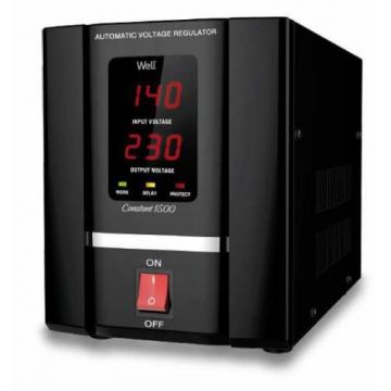 Stabilizator automat de tensiune Well Constant 1500VA cu servo motor