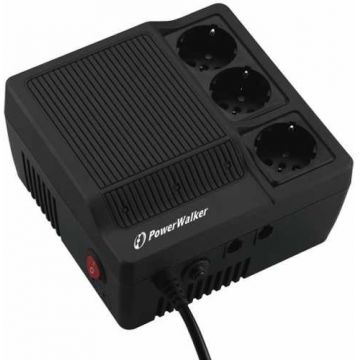 Stabilizator de tensiune 1000VA 600W, iesire 3xShuko, protectie modem, telefon Powerwalker