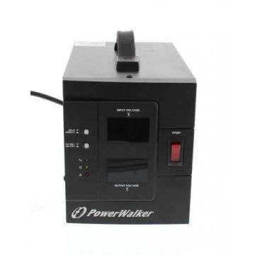 Stabilizator de tensiune 1500VA 1200W, iesire 2xShuko, protectie la supratensiune, PowerWalker