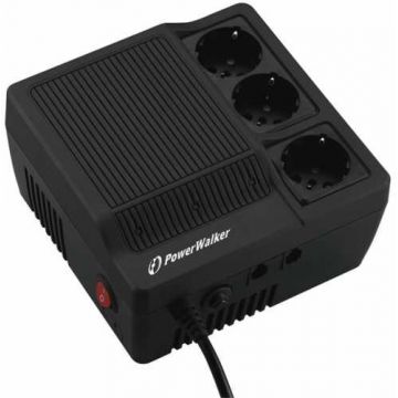 Stabilizator de tensiune 600VA 360W, iesire 3xShuko, protectie modem, telefon Powerwalker