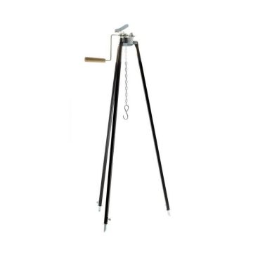 Trepied ceaun, extensibil, inaltime reglabila, cu maner, 100/180 cm, Perfect Home