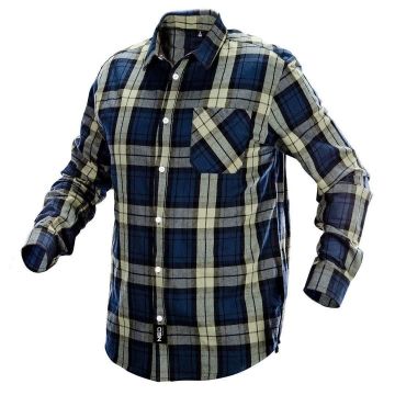 Camasa de lucru bumbac, albastru-verde-negru, model CAMO, marimea S/48, NEO