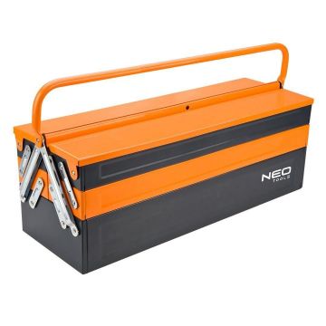 Cutie scule, metalica, 5 compartimente, 55x20x21cm, NEO