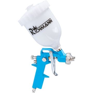 Pistol de vopsit, mini, vas superior, plastic, 0.6 L, 1.5 mm, Richmann