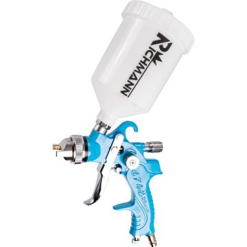 Pistol de vopsit, mini, vas superior, plastic, HVLP, 0.6 L, 1.4 mm, Richmann