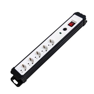 Prelungitor electric cu intrerupator, protectie supratensiune si copii, 5 prize,1.4 m