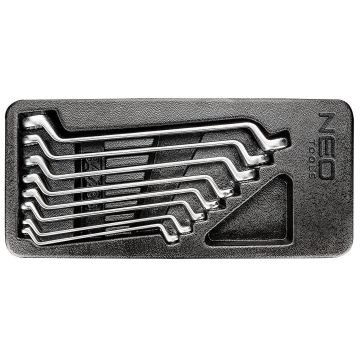 Set chei inelare duble cotite, pentru dulap mobil, 6-22 mm,8 piese,NEO
