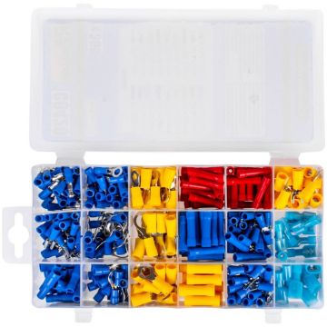Set conectori, papuci, pentru cabluri electrice, 360 piese, Richmann