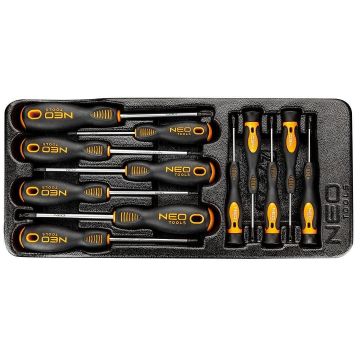 Set surubelnite combinate, pentru dulap mobil, 12 piese,NEO