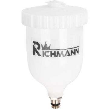 Vas plastic rezerva pentru pistol vopsit C0857, 0.6 L, Richmann