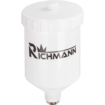 Vas plastic rezerva pentrupistol vopsit C0858,0.6 L,Richmann