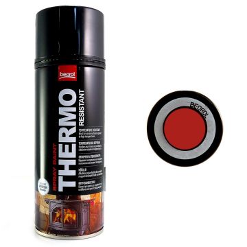 Vopsea spray acrilic rezistent la temperatura 600 grade, rosu-Red Rosso 400ml