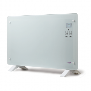 Convector electric de pardoseala/perete cu telecomanda Tesy CN 205 EASLFRW, 2000 W, 86 x 23 x 53 cm,  sticla