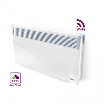 Convector electric de perete Tesy CN03 300 EIS Cloud W, 3000 W, 118 x 45 x 9 cm, display led, wi-fi control