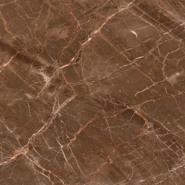 Gresie interior maro Megan Dark, glazurata, finisaj lucios, patrata, grosime 9 mm, 60 x 60 cm