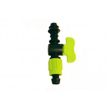 Robinet cu garnitura pentru banda de picurare 16mm