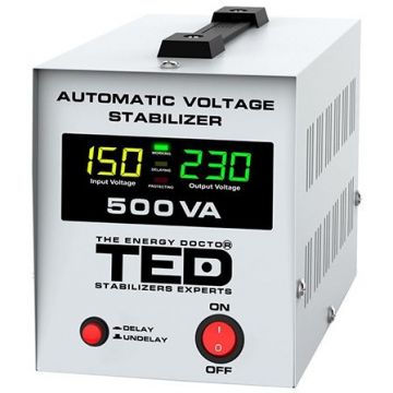 STABILIZATOR TENSIUNE AUTOMAT AVR 500VA LCD TED