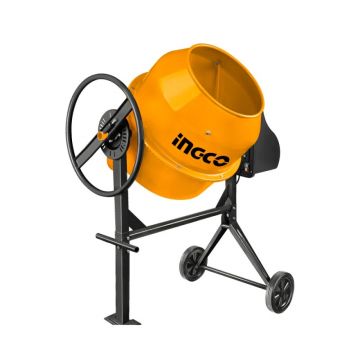 Betoniera INGCO-1E, 180 litri, 800 W, 28 RPM, coroana din fonta