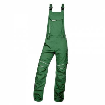 Pantaloni de lucru cu pieptar URBAN - verde