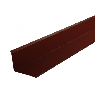 Profil inchidere la perete mic, maro RAL 8017, 2 m