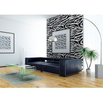 Vopsea decorativa pentru interior, efect JUNGLE: ZEBRA, finisaj satinat