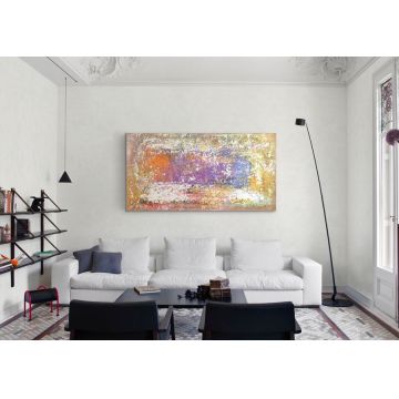Vopsea decorativa pentru interior, efect SABULADOR, finisaj mat