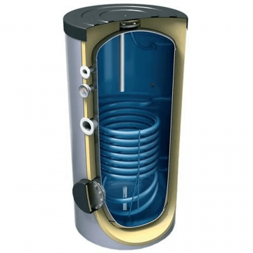 Boiler electric 200 l Tesy EV107S230065F41TP2, 3000 W, vertical, 2 serpentine, 1 rezervor, argintiu, 65 kg, 1200 x 600 x 500 mm