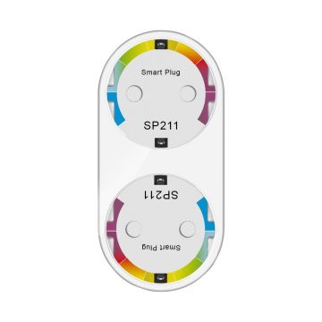 Priza smart dubla Gosund SP211, Control prin aplicatie, Programare si timer Putere max. 3680 W, Curent 16 A